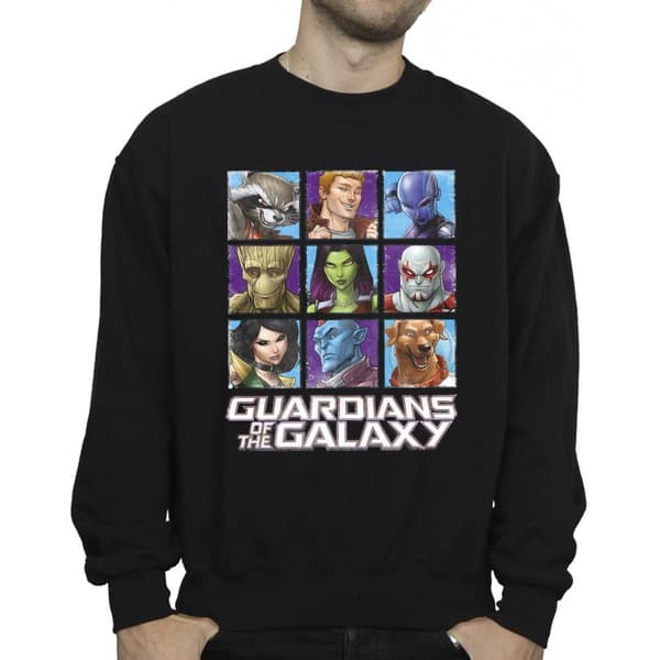 Guardians Of The Galaxy Mens Character Squares Sweatshirt