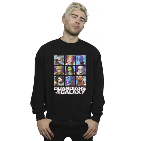 Guardians Of The Galaxy Mens Character Squares Sweatshirt