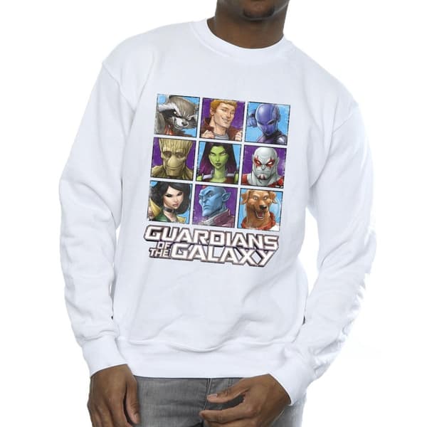 Guardians Of The Galaxy Mens Character Squares Sweatshirt