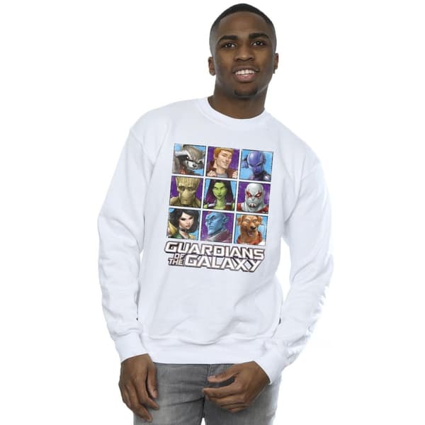 Guardians Of The Galaxy Mens Character Squares Sweatshirt