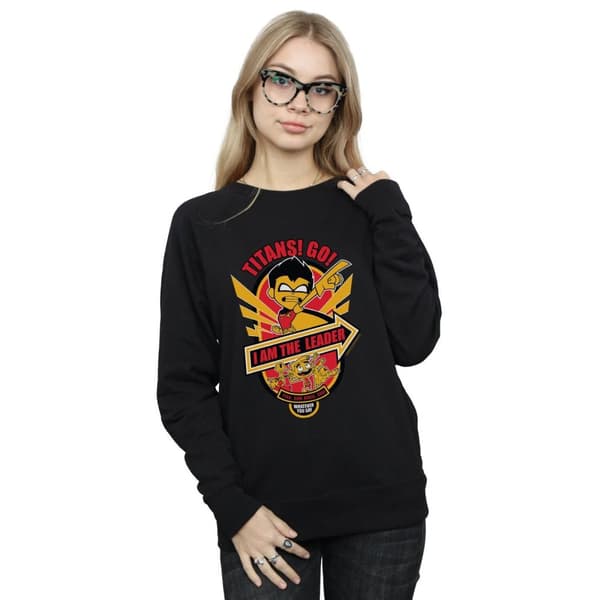 DC Comics Womens/Ladies Teen Titans Go I Am The Leader Sweatshirt