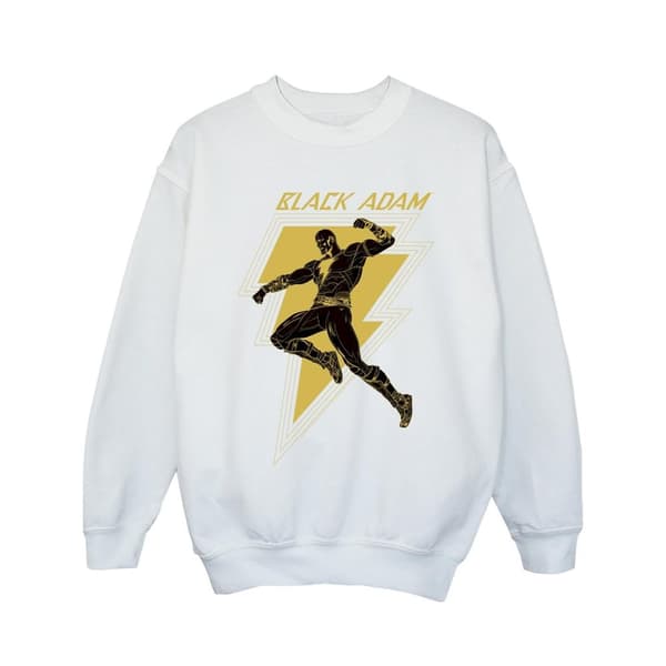DC Comics Svart Adam Golden Bolt brösttröja för flickor