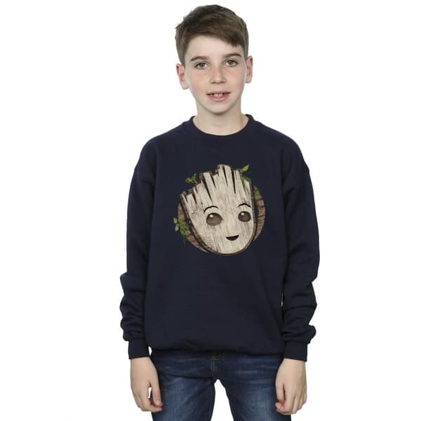 Marvel Pojkar - I Am Groot-tröja med trähuvud