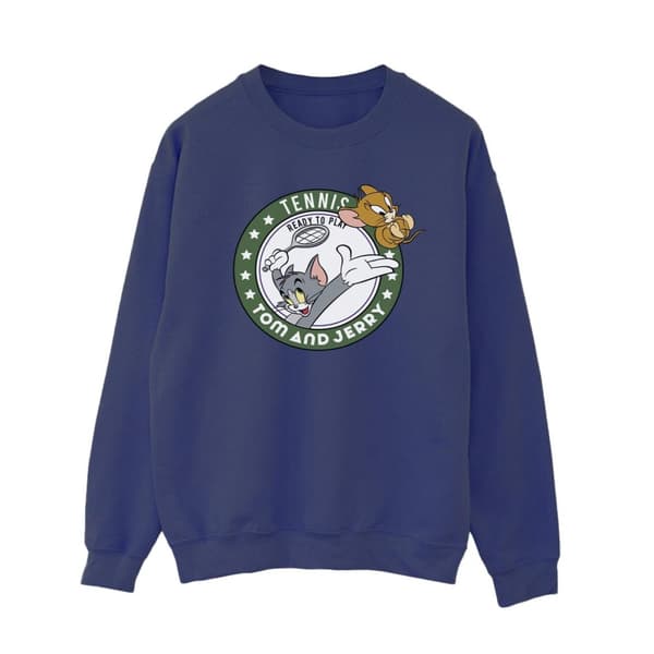 Tom And Jerry Womens/Ladies Tennis Ready To Play Sweatshirt