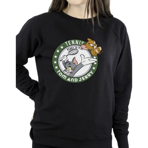 Tom And Jerry Womens/Ladies Tennis Ready To Play Sweatshirt