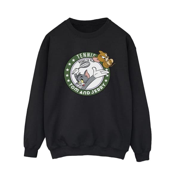 Tom And Jerry Womens/Ladies Tennis Ready To Play Sweatshirt