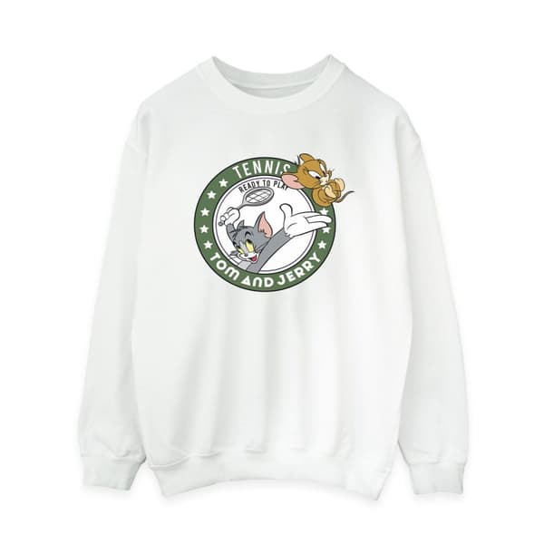 Tom And Jerry Womens/Ladies Tennis Ready To Play Sweatshirt