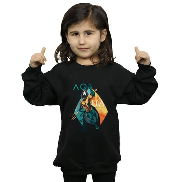 DC Comics Girls Aquaman Tropical Icon Sweatshirt