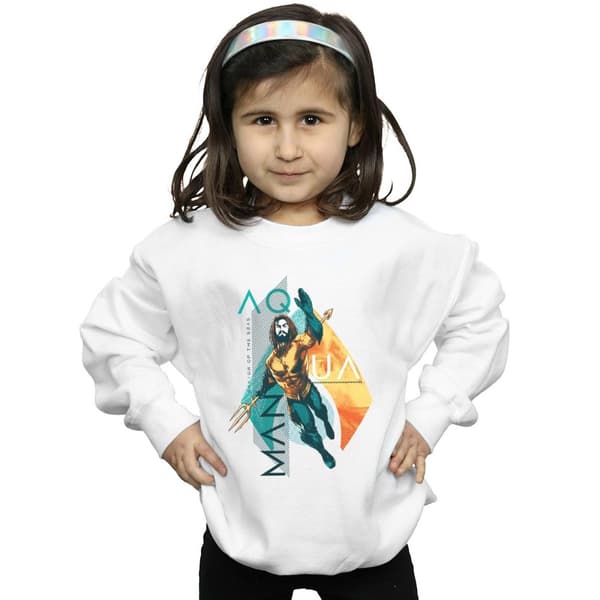 DC Comics Girls Aquaman Tropical Icon Sweatshirt