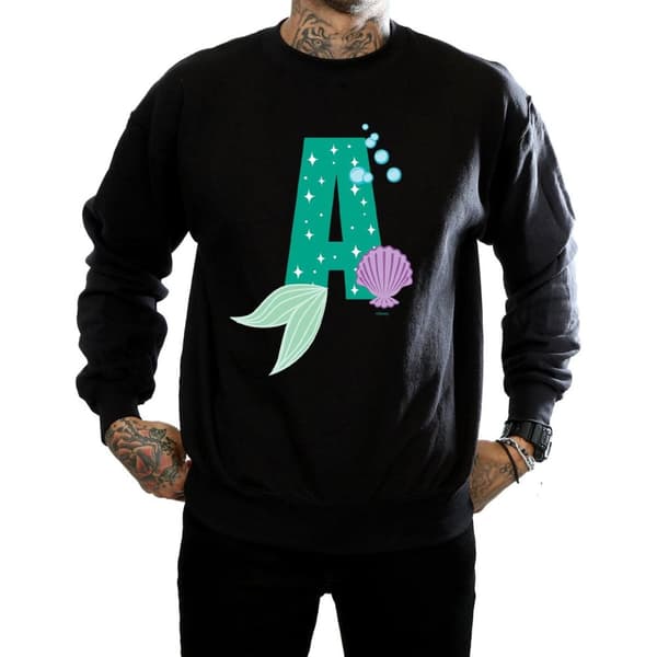 Disney Alphabet A Is For Ariel - Sweatshirt för män