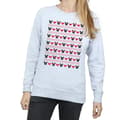Miniatyrbild 3 av 5: Disney Dam/Tjej Mickey And Minnie Christmas Hearts Sweatshirt