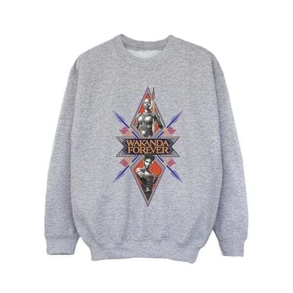 Marvel Wakanda Forever Tribal Spear Chest Sweatshirt för flickor