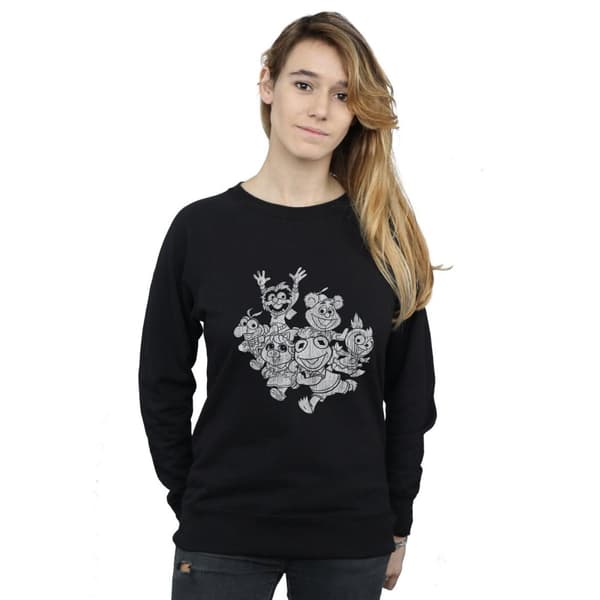 Disney Womens/Ladies The Muppets Muppet Babies Mono Group Sweatshirt