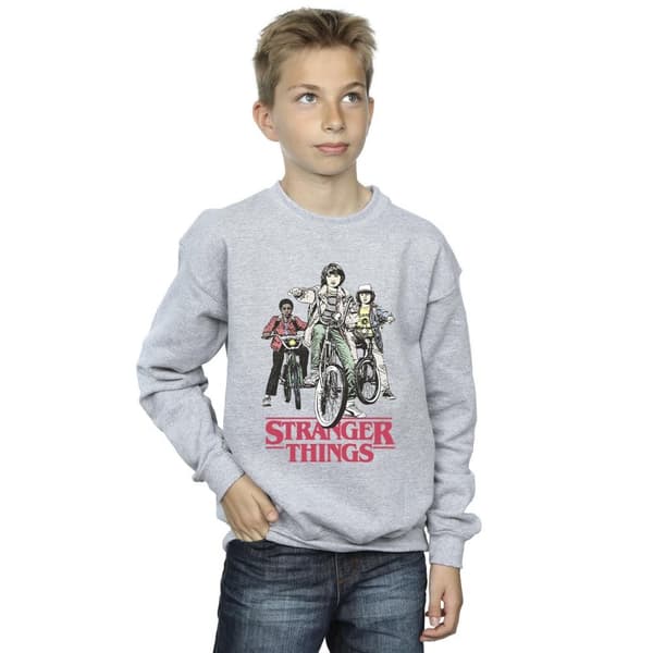 Netflix Pojkar Stranger Things Retro Bikers Sweatshirt
