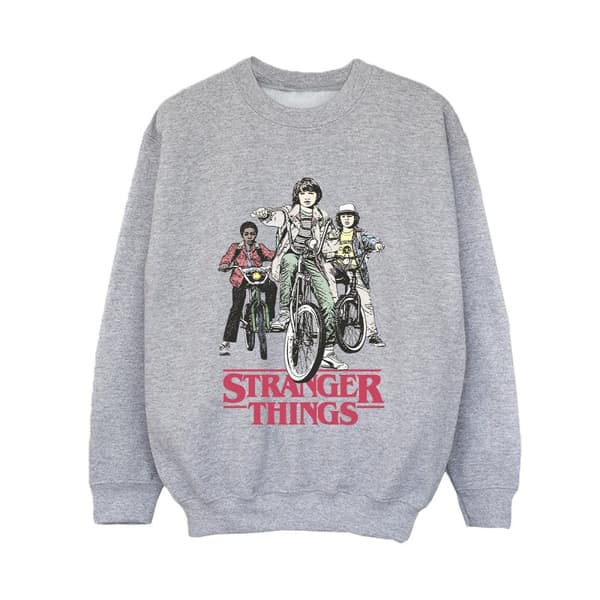 Netflix Pojkar Stranger Things Retro Bikers Sweatshirt