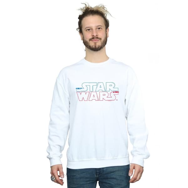 Star Wars Mens Lightsaber Logo Sweatshirt
