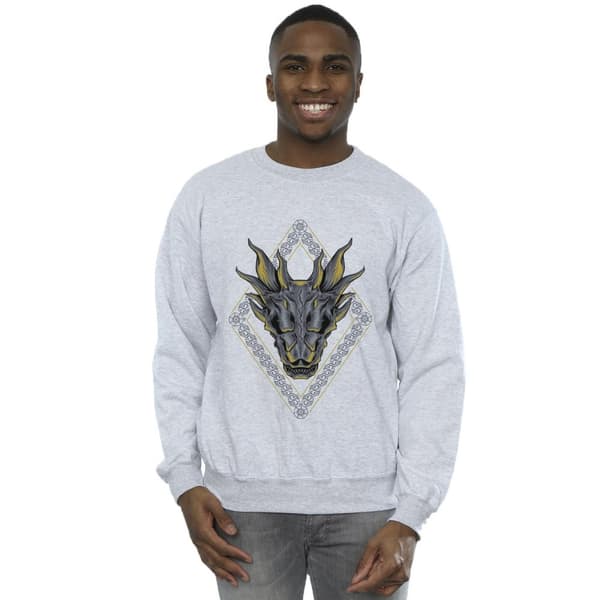 Game Of Thrones: House Of The Dragon Mens Dragon Pattern Sweatshirt