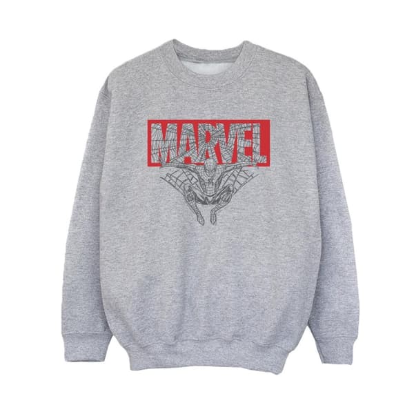 Marvel Boys Spider Man Logo Red Sweatshirt
