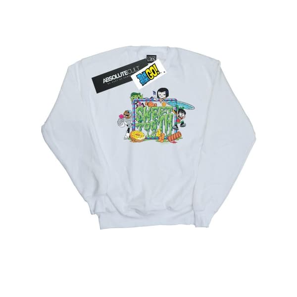 DC Comics Mens Teen Titans Go Sweet Tooth Sweatshirt