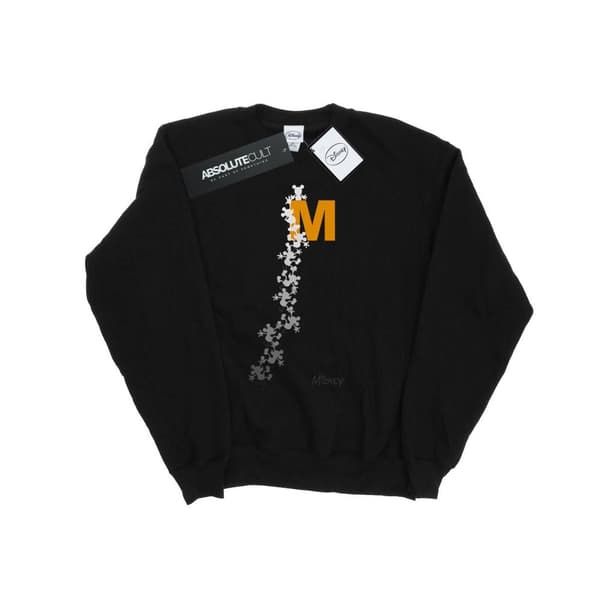 Disney Dam/Tjej Musse Pigg Klättring Silhuetter Sweatshirt Black M