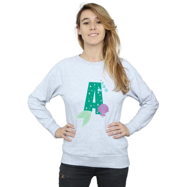 Disney Womens/Ladies Alphabet A Is For Ariel Sweatshirt