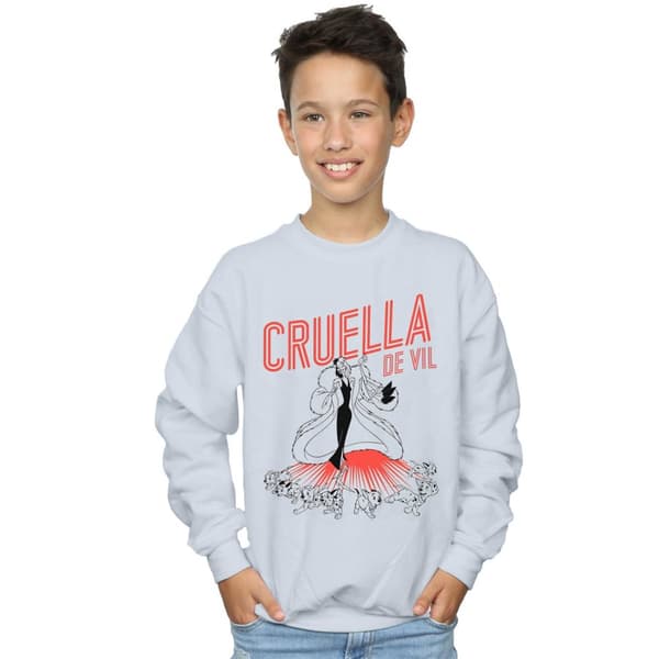 Disney Boys Cruella De Vil Dalmatians Sweatshirt