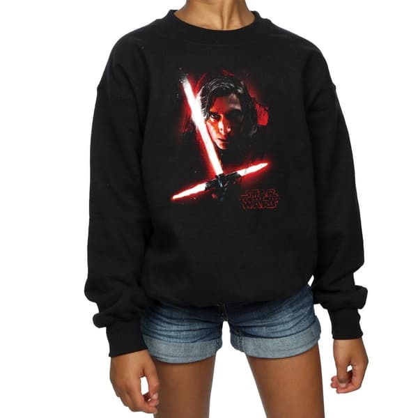 Star Wars Kylo Ren-borstad tröja från De sista jediriddarna för flickor