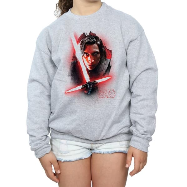 Star Wars Girls The Last Jedi Kylo Ren Brushed Sweatshirt
