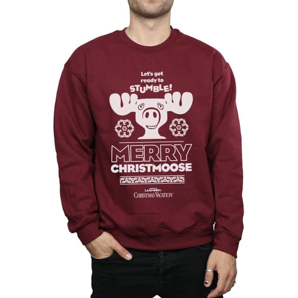 National Lampoon´s Christmas Vacation Sweatshirt "Merry Christmoose" för herrar