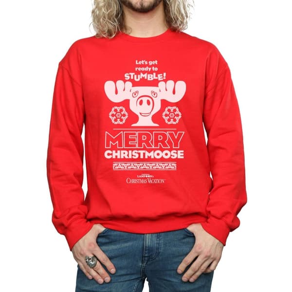 National Lampoon´s Christmas Vacation Sweatshirt "Merry Christmoose" för herrar