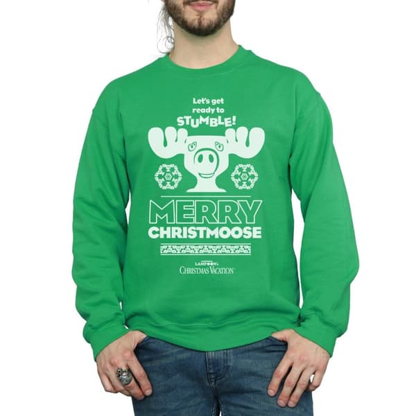 National Lampoon´s Christmas Vacation Sweatshirt "Merry Christmoose" för herrar