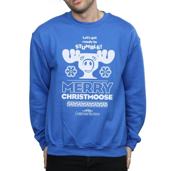 National Lampoon´s Christmas Vacation Sweatshirt "Merry Christmoose" för herrar