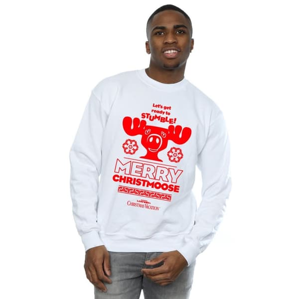 National Lampoon´s Christmas Vacation Sweatshirt "Merry Christmoose" för herrar