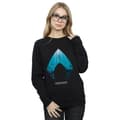 Miniatyrbilde 2 av 3: DC Comics Womens/Ladies Aquaman Ocean Logo Sweatshirt
