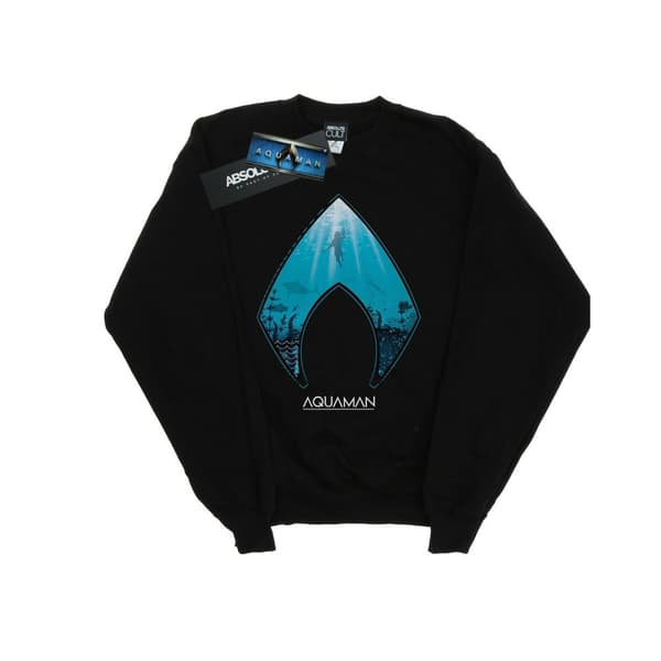DC Comics Womens/Ladies Aquaman Ocean Logo Sweatshirt