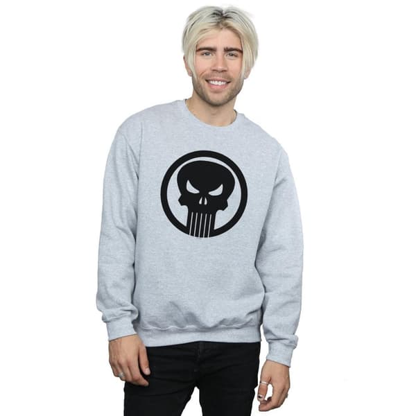 Marvel Mens The Punisher Skull Circle Sweatshirt