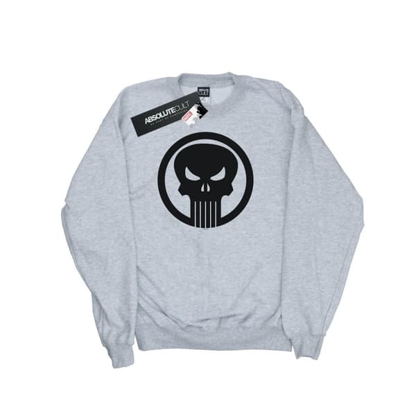 Marvel Mens The Punisher Skull Circle Sweatshirt