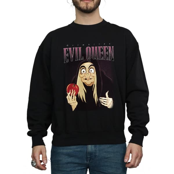 Disney Mens Snow White Evil Queen Montage Sweatshirt