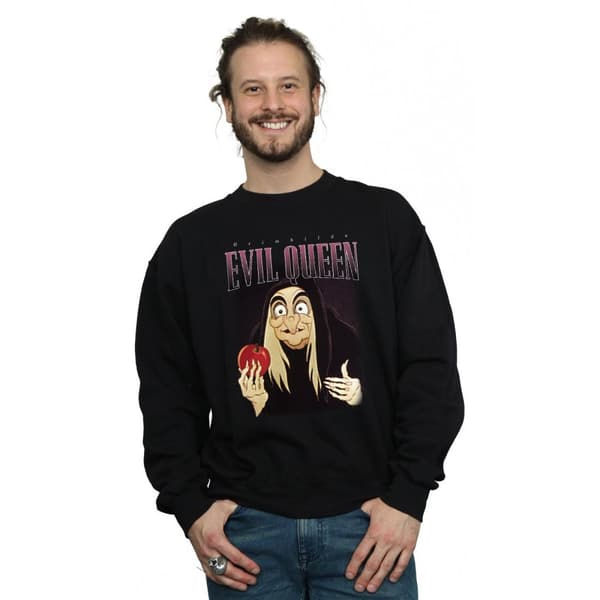 Disney Mens Snow White Evil Queen Montage Sweatshirt