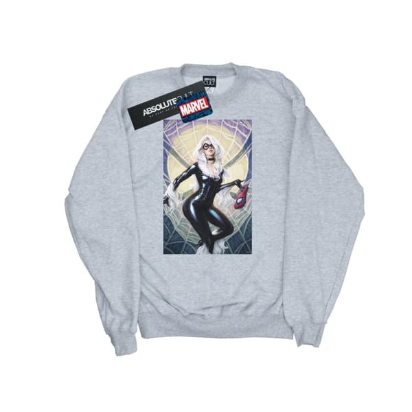 Marvel Sweatshirt med svart kattmotiv för kvinnor/damer
