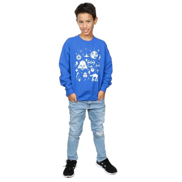Star Wars Boys Christmas Decorations Sweatshirt