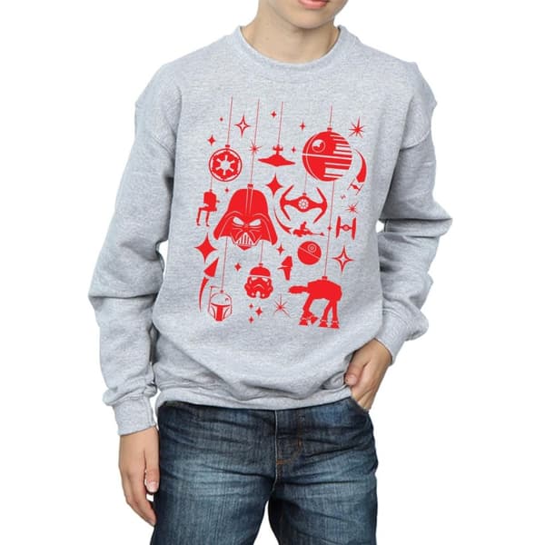 Star Wars Sweatshirt med juldekorationer för pojkar