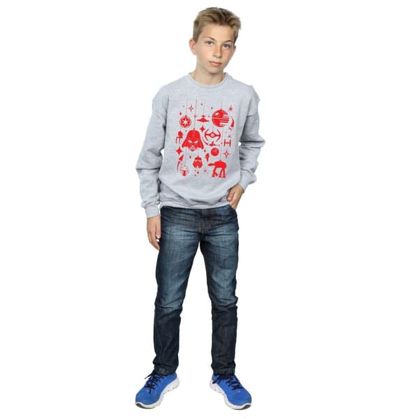 Star Wars Sweatshirt med juldekorationer för pojkar