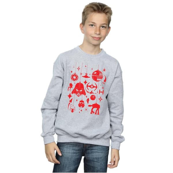 Star Wars Sweatshirt med juldekorationer för pojkar