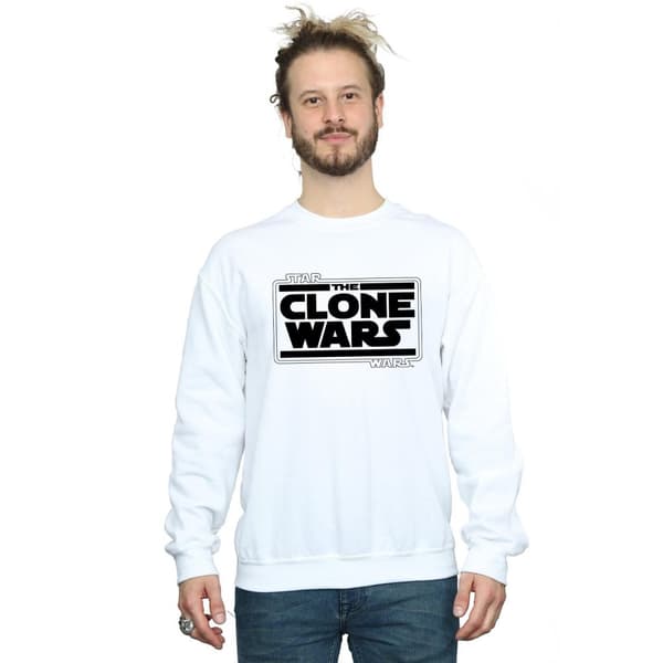 Star Wars Sweatshirt med Clone Wars-logotyp för herrar