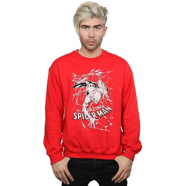 Marvel Mens Spider-Man Web Crawler Sweatshirt