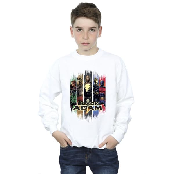 DC Comics Boys Black Adam JSA Complete Group Sweatshirt