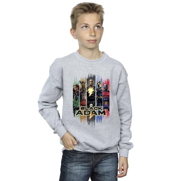 DC Comics Boys Black Adam JSA Complete Group Sweatshirt