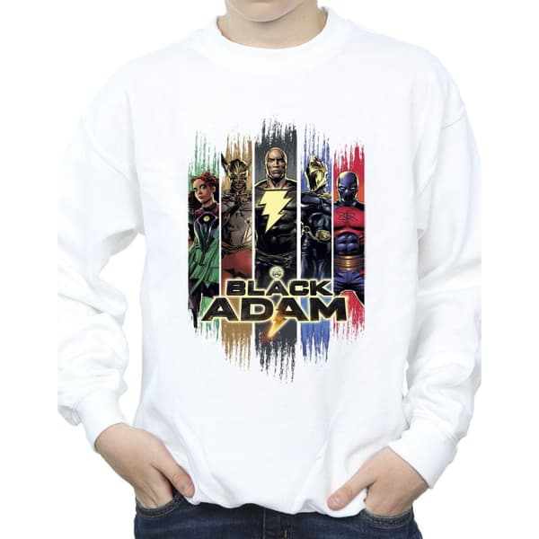 DC Comics Boys Black Adam JSA Complete Group Sweatshirt