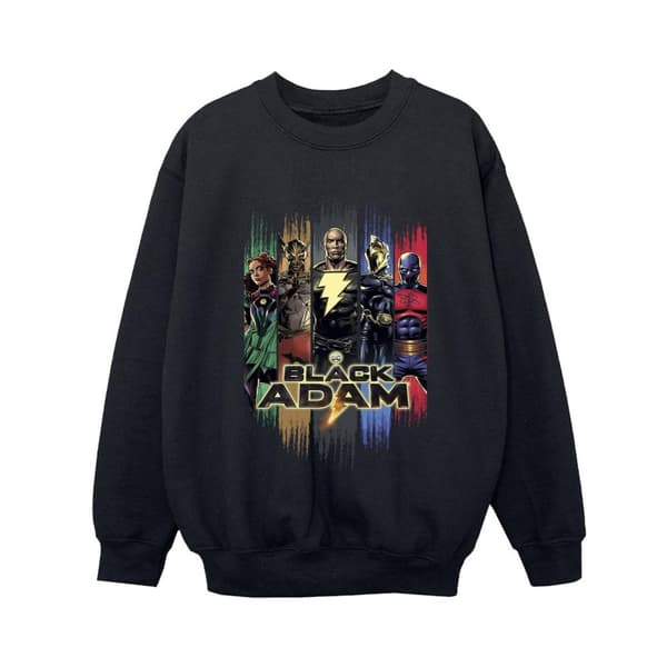 DC Comics Boys Black Adam JSA Complete Group Sweatshirt